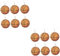 DEARMAMY 6 Paare Basketball-Ohrringe basketball accessories basketball accessoires sportzubehör Fußballgeschenke Fußball-Ohrringe Ohrringe im Sportstil Modische Ohrringe für Damen Leder