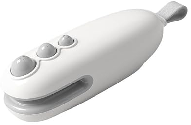 Mini Bag sealer 2 in 1 Folienschweißgerät Praktische Küchen Gadgets mit Cutter - wiederaufladbar Magnetfuß für Lebensmittellagerung und Snack Plastiktüten White