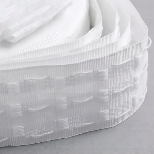 Hoonng 13 Feet Curtain Tape, 3” Pencil Pleat Drapery Header Tape