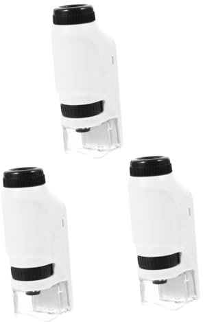 BCOATH 3St Mikroskop Spielzeug biologisches Mikroskop Einsteiger Mikroskop Handliches Mikroskop für Kinder Wissenschaftliches Lernspielzeug einfache biologische Lupe Laborversorgung Abs