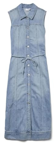 Vmnenya Sl 7/8 Denim Vest Dress Si321