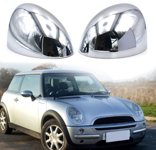 Spiegelkappen für Mini Cooper S 1 R50 R52 R53, Rückspiegel Abdeckung Linke und rechte Rückspiegel Deckel Abdeckung Verkleidung Autotür Spiegelgehäuse