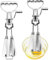 Frullatore manuale senza corrente, mescolatore manuale in acciaio inox, frusta a manovella, frusta a mano a doppia testa con manovella, frusta semiautomatica per uovo, utensile da cucina portatile