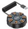 Câble répartiteur USB, hub USB 7 ports, répartiteur USB rond, adaptateur USB avec lumières, répartiteur USB multi-ports, hub d'extension USB, adaptateur USB LED coloré, répartiteur USB portable, hub
