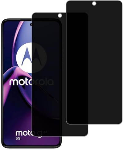 2 Pack for Motorola Moto G84 Screen Protector Privacy, Anti Spy Tempered Glass Film, Anti Scratch without Fingerprint Function