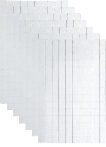 QUARKZMAN 7 Rollen 150 Stück Mosaikfliesen Selbstklebend Glas Spiegel Fliesen Silber Hochviskose Glatter Oberfläche Mini Spiegel 10x10mm für Disco Ball, DIY Handwerk, KTV Dekoration