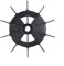 Pala del ventilatore del compressore d'aria in plastica dal design innovativo compatibile con vari modelli (152 x 14 mm)