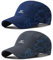 TAGVO Baseball Cap Herren Damen, 2 Stück Schnell Trocknend und Atmungsaktiv Verstellbar Baseballkappe Mit Schweißband Mesh, Leicht Faltbare Mode läuft Sport Cap Sonnenhut für Reisen Draußen