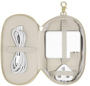 Stackers Oatmeal Clip-On Charger Pouch