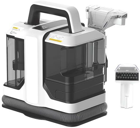 Limpiador de alfombras portátil CYTBEK con succión de 11 kPa para manchas de mascotas, tapicería, alfombras y asientos de coche - Incluye cabezales de cepillo dobles y tanques de agua