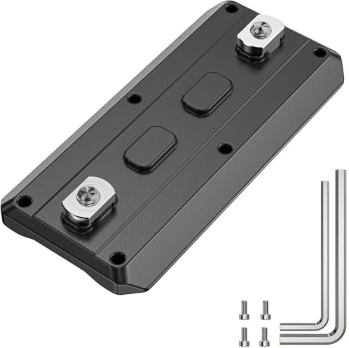 EVUMO ML80 MLOK Arca Rail, 80mm MLOK Arca Rail Dovetail Quick Release Plate | CNC-Machined from 6061-T6 Aluminium Alloy, Anodised Finish, Compatiable with Arca Swiss & RRS Dovetail Tripod Ball Head