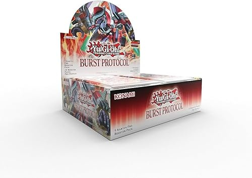 MZTCG Burst Protocol Display - Booster Box - (24 Booster Packs mit je 9 Karten) - Deutsch - 1. Auflage - Neu - Originial Verpackt Versandschutz Yugioh