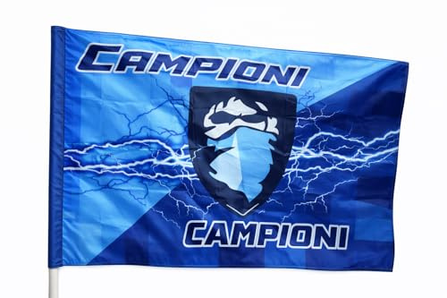 Bandiera Napoli 90x150 cm Campioni Azzurro e Bianco