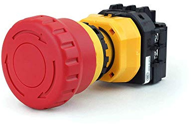 IDEC XW-22mm Emergency Stop Switch 40mm Mushroom 1NO-3NC XW1E-BV413MFR