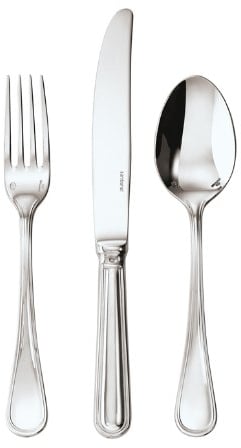 Sambonet Contour Set di Posate Besteck, Acciaio Inossidabile, Grigio, 24 Orfevre