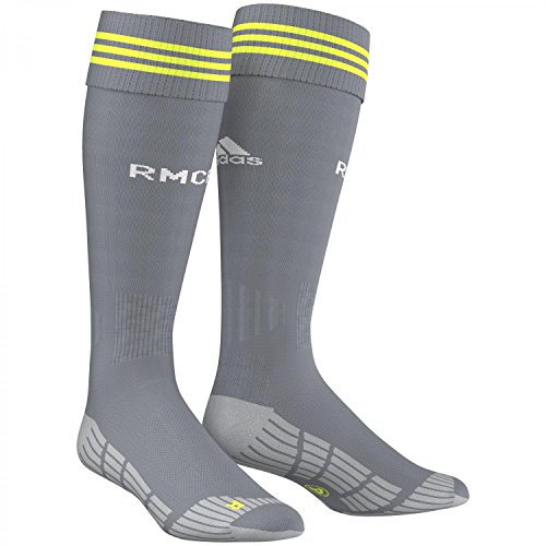 adidas Real Madrid Visiteur Homme, Grey/Solar Yellow, FR : Chaussettes : 31-34 (Taille Fabricant : 3436)