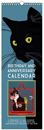 Linnea Design Ewiger Kalender für Geburtstag und Jahrestag Katze