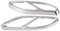 Delaman Auspuffblende Blende Silber für Mercedes Benz GLC C E-Klasse C207 Coupe 14-17 1 Paar (Farbe : Silber)