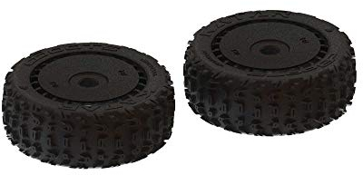 1/8 DBoots Vorne/Hinten 3.3 vormontierte Reifen, 17mm Hex, Schwarz (2): Katar B 6S