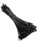 Kabelbinder schwarz 160mm x 2,5mm 100 Stück PA cable tie UV-beständig Permanent schließend nicht wiederverschließbar WeltiesSmartTools