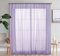 SIMPVALE 2er Set Gardinen Vorhang Schlafzimmer Transparent Vorhänge mit Schienenhaken für Wohnzimmer, Violett, BxH 140x225cm