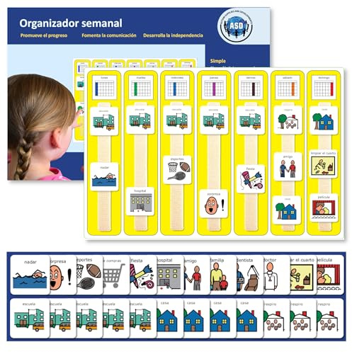 Plastic Visual A3 Weekly Planner (Spanish)