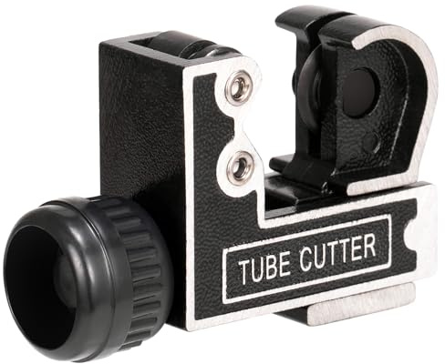 Spurtar Mini Pipe Cutter Tool 1/8 to 1-1/8 inch (3-28mm) Tube Cutter for Copper, Brass, Aluminum Pipe for Plumbing, HVAC Work, Automotive Repairs, DIY Projects