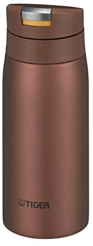 TIGER MCX-A352RO Tiger Wasserflasche, 350 ml, Sahara-Becher, Edelstahlflasche, One-Touch, leicht, rote Eiche