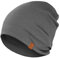 menique Merinowolle Beanie Damen, Laufmütze für Damen und Herren Thermo Funktionsmütze Unisex Doppelschicht Schlafmütze Atmungsaktive Kopfbedeckung für Laufen Skifahren Radfahren Perfektes Grau