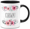 Tassenbrennerei Tasse mit Spruch Kurwa - Kaffeetasse lustig polnisch, Polen - Spülmaschinenfest (Schwarz)