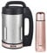 Tower T12055RG Soup & Smoothie Maker with Intelligent Control System and Stainless Steel Jug and Blade, Includes 500ml Flask, 1000W, 1.6 Litre, Rose Gold
