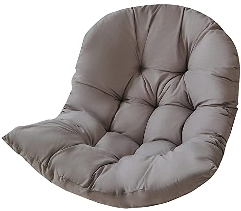 TAOSE Korb Hängesessel Kissen Gestell Hängestuhl Innen Außen Hängekorb Schaukel Sessel Kissen Enthält Keine Hängenden Stühle 120x90x15cm Gray