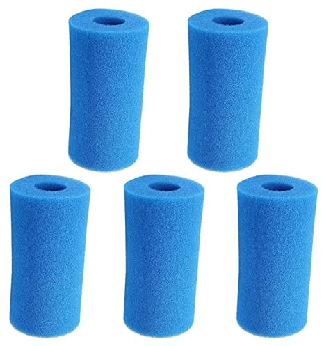 YHMX 5-pc-Schwimmbadfilter, Schaum wiederverwendbar waschbar für den Typ H/A / S1 / I/II/VI/D/VII/B-Poolfilter-Schwamm, Schaum-Schwamm-Filter-Schwämme-Zubehör,5 Type B