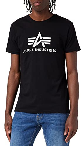 Alpha Industries Herren 3D Logo T-Shirt, Black, XL