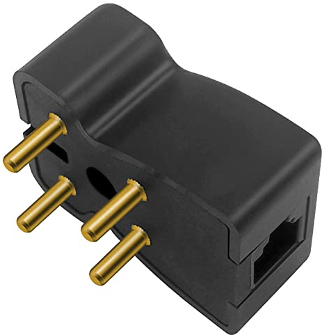 NECABLES 4 Prong Phone Jack Adapter Telephone Adapter Plug