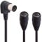 HTGuoji 5 Pin DIN Y Splitter MIDI Cable Adapter, MIDI 5 Pin DIN 90 Degree Right Angle Plug Male to Dual 2 Female Extension Audio Cable for MIDI keyboard, electric piano, synthesizer, MIDI guitar