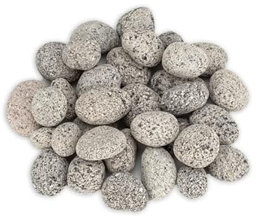 NaDeco Lava-Steine, Größe ca. 20-40mm, Gewicht ca. 1kg | Deko-Steine | Lava Rocks | Ziersteine | Stein-Dekoration | Steine zum Basteln und Bemalen | Dekogranulat | Streudeko, Farbe:Anthrazit