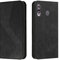 Mo-Somnus mit Samsung Galaxy A20S Hülle, Schutzhülle, Magnet PU Leder Tasche Flip Handyhülle, Klappbar Kartenfächer Brieftasche Klapphülle (Schwarz), MGP-HX-SPU-A20S-07140191