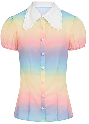 Hell Bunny Halo Blouse Multi Colour