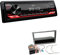 JVC KD-X182DB 1-DIN Autoradio DAB+ USB Digital Receiver inkl. Antenne mit Einbauset passend für Opel Corsa C 2004-2006 Aluminium