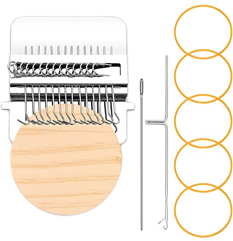 Encuryna Small Loom Speedweve Type Weave Tools Strickmaschine Darning Mini Loom Machine Vom Type DIY Stopfwerkzeuge für Anfänger zum Ausbessern von Jeans, zum Reparieren von Löchern