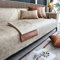 duzziyyaa Vintage Kunstleder Sofabezug Wasserdicht Anti-Rutsch Sektional Couchbezug Sofa Schonbezug für Hunde, Kinder, Haustiere Möbelschutz (Beige,43x94) (Beige,1pc/90X210cm)