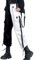 Pantalon cargo ample Y2k pour femme - Taille haute - Ourlet cintré, 4 pantalons noirs, XX-Large