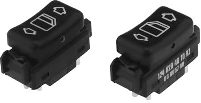 Be In Your Mind 1 Paar 5-poliger Fensterheber-Schalter für elektrische Automoblie Fensterheberschalter, kompatibel mit Mercedes-Benz A1248204610, A1248204510 vorne links und rechts