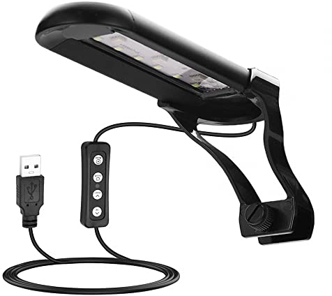 Aquarium Licht, Full Spectrum LED Aquarium Licht mit 14 Beleuchtungsmodi Verstellbares Aquarium Gepflanzt Clip Lampe für Süßwasser Meerwasser, Kleine Aquarien Tischaquarium Pflanzentanks (5 V, 6 W)