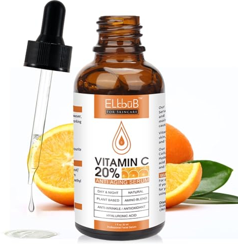 P-Beauty Vitamin C Serum Gesicht - 30ml | Vitamin C und E, Hyaluronsäure & Salicylsäure | Gesichtsserum Anti-Falten | Gesichtspflege, Hautpflege für strahlende & Haut | Bio & Vegan | 1x30ml