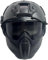 Casco Tattico da Softair e Maschera Integrale, Occhiali Rimovibili, Casco Veloce Paintball PJ con Supporto NVG Anteriore e Guida Iaterale