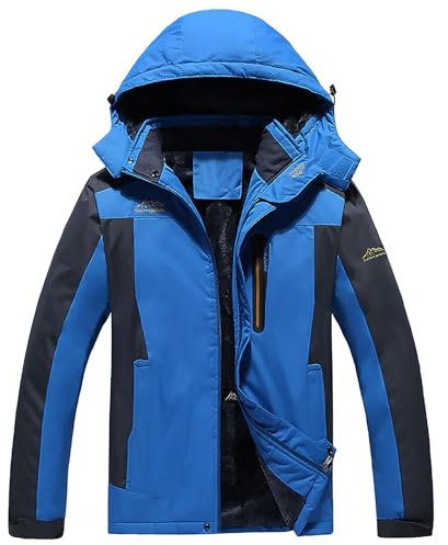 CXKOLD Hiking Jacket Cycling Jacket self Heating Jacket Mens Coats Black Fleece Fishermans Smock Mens Half Zip Fleece Water Proof Jacket Quilted Jacket for Men Jacket with Hood