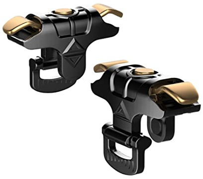 SHITOOMFE Spielcontroller Joysticks Trigger Mobile Game Trigger Telefon Joystick Grip Trigger Pubg Joystick für Smartphone Black Gold 1Pair