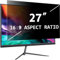 DBDDZD Einfach Abnehmbarer Computer-Sichtschutzfilter, kompatibler iMac-Monitor, rahmenloser Monitor, Seitenverhältnis 27 Inch 16:9, Anti-Glare Blue Light Privacy Shield